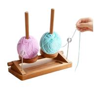 Generico Yarn Holder Crocheting - Double Spindle Rotating Organizer, Smooth Yarn Ball Holder, Craft Storage Stand, Durable Knitting Accessory, Portable Crochet Sewing Tool for Beginner Knitting