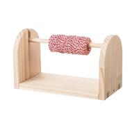 Generico Yarn Holder, Wooden Ribbon Organizer, Horizontal Crochet Stand, Smooth Storage Rack, Crafting Accessory for Enthusiasts Hobbyists Artists Home Workshop Craft Room Apartment