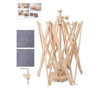 Generico Yarn Winder, Knitting Holder, Wooden Umbrella Design with Portable Tool, Multifunctional And Compact Yarn Organizer for Knittings, Crochet, Crafting, Hobbyists, Projects, 24.8x16.7 Inches