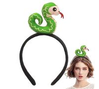 Generico Year of the Snake Headband, Creative Animal Plush Hairband, New Year's Eve Photo Props, Festive and Fun Hair Accessories for Celebrations, 6.3x4.72x1.18 Inches