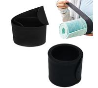 Generico Yoga Mat Carrying Strap - Strong Silicone Holder, Adjustable Heavy Duty Bands, Comfortable Thick Carrier | Multi Use For Home, Studio, Gym, Outdoor Travel, Beach, Walking, Biking, Exercise