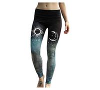 Generico Yoga Pants Donna Vita Alta Tummy Control Push Up Pantalone da Palestra Eleganti Elasticizzato Pantacollant Curvy Comfortevole Leggings Yoga Taglia Forte Plus Size per Palestra