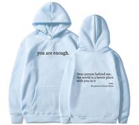 Generico You Are Enough Hoodie, Dear Person Behind Me' Hoodie, Dear Person Behind Me Sweatshirt (Color-B,S)