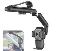 Generico Yoyoway 360 Car Phone Holder, Multi Function Sun Visor Universal 360 Degree Phone Holder, Rotatable and Retractable, Used for Various Vehicle Model (Black)