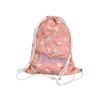 Generico Zainetto/Zaino, Sacca Personalizzabile Bambino e Bambina in 100% Cotone | Sacchetto Asilo Nido Scuola Materna | Personalizzato con Ricamo Nome e Disegno | Made in Italy