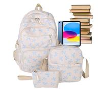 Generico Zaini Donna | Con Fiocco Zaino Portatile - Leggero Capiente Utilizzo Universale Per Viaggio Docenti Turismo Business Aereo