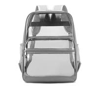 Generico Zaino Bambini Rucksack 41X31X17 Cm Schulrucksack Mädchen 7 Bis 10 Klasse Oberstufe Grau Teenager Schultasche Schulranzen Schule Backpack Groß Kinderrucksack Transparent School Bag