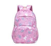 Generico Zaino capiente per studenti delle scuole primarie e secondarie, dalla quarta alla sesta elementare, leggero e con supporto per la schiena, ideale per le ragazze. (Rosa, 32 * 14 * 47cm)