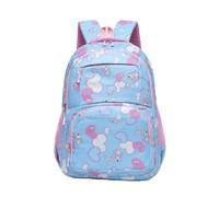 Generico Zaino capiente per studenti delle scuole primarie e secondarie, dalla quarta alla sesta elementare, leggero e con supporto per la schiena, ideale per le ragazze. (Blu, 32 * 14 * 47cm)