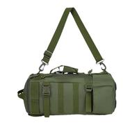 Genérico Zaino con attrezzature, zaino per r,da attrezzatura con supporti per canne - grande per campeggio, escursionismo, imbracatura per, Verde militare, Consulte la descripción, Vedere la
