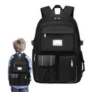 Genérico Zaino da donna - Borsa da viaggio per laptop | Borse classiche da donna | Zaino da scuola per viaggi di lavoro universitario si adatta a un quaderno da 15,6 pollici, nero, Consulte la