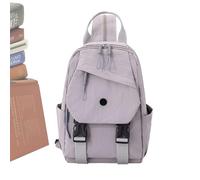 Genérico Zaino da donna, zaino da donna | Borsa scuola per studenti,Borsa a tracolla casual di grande capacità, pacchetto di giorno di viaggio impermeabile per infermiera mamma, Viola chiaro, Consulte