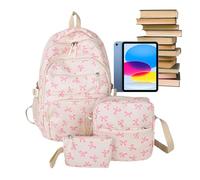 Generico Zaino Donna | Designer Chic con Fiocco per Università - Leggero Capiente per Turismo Lavoro Libero Pendolari Studente