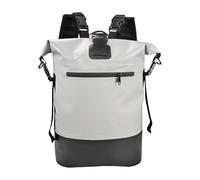 Genérico Zaino Duffle - Borsa impermeabile da 25 litri con chiusura a rotolo, zaino per escursionismo, campeggio, all'aperto, alpinismo, spiaggia, palestra, sport, ciclismo, grigio, Consulte la