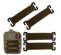 Genérico Zaino Frammenti-4 Strisce Patch Morbido per Zaini Semplici Moll Luce, Patch Strisce di Visualizzazione per Zaini, Kaki, Consulte la descripción