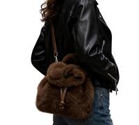 Generico Zaino in peluche: borsetta con, morbida e carina, per libri scolastici, zaino da viaggio leggero, adorabile custodia per bambini | per la scuola, i viaggi, l'asilo, gli student