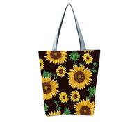 Generico Zaino Lavoro Uomo Porta Pc 15.6 Pollici borsa a tracolla stampata girasole con cerniera di grande capacità da donna Borse Bianche Pochette Personalizzabile (J, One Size)