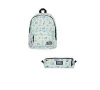 Generico Zaino Legami Per scuola con Chiusura a Zip, Tasca Interna per Laptop e Tablet, panda con bustina abbinata