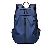 Generico Zaino Nero Trolley Bagaglio a Mano 40X20X25 La scuola inizia la stagione Donna Uomo Studente Cerniera Borsa da scuola in tinta unita Zaino impermeabile in Zaino Università (Blue, One Size)