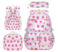 Genérico Zaino per bambini, 3 pezzi, impermeabile, multitasche, con