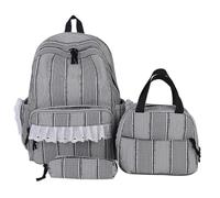 Genérico Zaino per bambini con astuccio e cerniera morbida, nero, Consulte