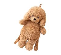 Generico Zaino Per Cani In Peluche - Borsa A Tracolla In Cotone PP Da 35 Cm | Borsa A Tracolla Con Animali | Cartella Morbida E Soffice In Cartone Animato Per Ragazze, Viaggi Scolastici, Vacanze