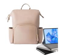 Generico Zaino per pannolini in pelle per donne, borsa per pannolini per backpack in pelle,Borsa per bambini a grande capacità - Backpack da pannolino da viaggio da viaggio resistente all'acqua Fashi