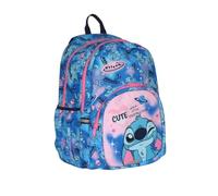 Generico Zaino Rider Scuola Compatibile Stitch Estendibile 3Zip Portapc Bambino Ragazzo Cute