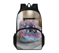 Generico Zaino Scuola Elementare Blu Viola Zaino Casual Alla Moda Grande Capacità Leggero-Facile Da Caricare Libri Di Lezione, 15.6" Pc, Bicchieri D'Acqua, Ecc.