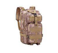 Generico Zaino tattico da 20 litri for escursionismo, campeggio, viaggi, pesca, compatibile con zaini sportivi uomo, borsa Molle caccia(Tan Python)