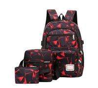 Generico Zaino Unisex Casual 900D Impermeabile Set 3 Pezzi College