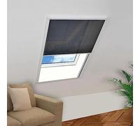 Generico Zanzariera Plissettata per Finestre in Alluminio 80x100 cm,Nero,1.22kg,142611