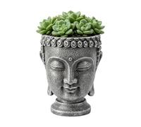 Generico Zen Buddha Head Face Planter Pot Decorative Flower Pot