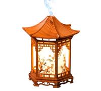 Generico Zen Pavilion Lantern - 160ml Pagoda Shape Diffuser, Two Color Warm White Lights With 2 Spray Modes, Japanese Style Humidifier For Bedroom Yoga Meditation Spa