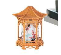 Generico Zen Pavilion Mist Lamp - Aromatic Humidity Light for Yoga Meditation Spa Rest Sleep Mood Setting | Soft Glow Air Moisturizing Fountain Style Decor Home Office Serenity Illumination Device