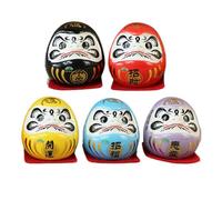Generico Zen- Set Miniatur-Cute Doll Figures, decorativo automobilistico giapponese | Decorazione del tavolo spirituale affascinante motivante colorato, bambola fortunata posizionata per il soggior