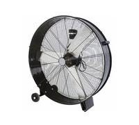 Generico Zep hir ZDM90CM Ventilatore Industriale da Terra Professionale con Ruote Struttura Interamente in Metallo Superpotente Pala 90 cm Gabbia 3 velocità selezionabili Motore da 360W, Nero