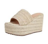 Generico Zeppa Donna Estiva Casual Comodi Sandalo Gioiello Moda Slip on Nuovi Sandali Eleganti Strass Fiore Bohemia Wedge Plateau Piscina Sandalo Estivi Scarpe Da Sposa Aperte Sandali Zeppa Pantofole