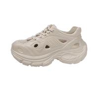 Generico Zeppe Donna Estive Comoda Sandali Zeppa Plateau Sandali da Spiaggia Sportivi Spessi E Cavi Per La Primavera E L'Estate con Tacco Donna Scarpe Zeppa (Khaki,38)