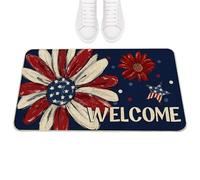 Generico Zerbini Da Esterno Per Porta D'Ingresso,Tappeto Antiscivolo E Assorbente A Tema Patriottico - Tappetino da Esterno,per Patio, Ingresso, Cucina, Garage, Casa, Abitazione, Entrata