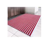 Generico Zerbino da esterno arrotolabile, con struttura in alluminio e retro antiscivolo, facile da riporre for l'ingresso di ville, patio, uso commerciale(Red,3.0x4.0ft/900x1200mm)