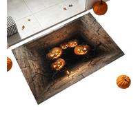 Generico Zerbino di Halloween Tappeto Interno Antiscivolo Illusione Ottica | Tappeto 60x40cm Illusione Abisso Per Esterno Ingresso Soggiorno Cucina Balcone Camera Da Bagno Studio