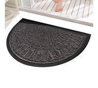 Generico Zerbino Interno,40x60cm Tappetino antipolvere antiscivolo | Zerbino semicircolare ad asciugatura rapida, lavabile e assorbente acqua - Per cane sporco scarpe esterno patio portico garage