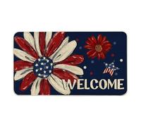 Generico Zerbino Per Ingresso Esterno - Runner Antiscivolo Assorbente a Tema Patriottico,Zerbini Da Esterno Per Entrata,per Patio, Ingresso, Cucina, Garage, Casa, Abitazione, Entrata