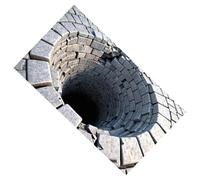 Generico Zerbino - Tappetino d'ingresso antiscivolo e facile da pulire | Tappeto visivo 3D, tappeto per area d'ingresso con illusione di fori 3D per l'inaugurazione della casa, raccolta, camera da,