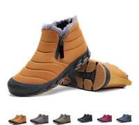 Generico Zermatt Winter Shoes, Zermatt Winter Shoes, Zermatt Mens Women Waterproof Winter Boots, Anti-Slip Warm Ankle Boots (8,Yellow)