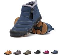 Generico Zermatt Winter Shoes, Zermatt Winter Shoes, Zermatt Mens Women Waterproof Winter Boots, Anti-Slip Warm Ankle Boots (10,Blue)