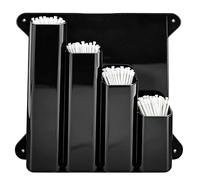 Generico Zip Tie Organizer-24 X 21 X 4.5 Cm | Cable Tie Organizer | Aluminum Wall Mounted 4 Pockets, Cable Ţie Storage Rack, For Enclosed Race Trailer Workshop Shed Basement Utility Room Warehouse
