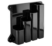 Generico Zip Tie Organizer - Aluminum 9.45 Inches Wall Mounted Storage Rack, 4 Pocket Cable Holder | Cable Management System, Workshop Shed Garage Warehouse Utility Room Use