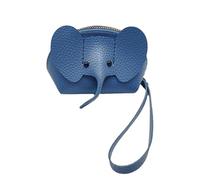 Generico Zipper Elephant Wallet - PU Leather Coin Purse, Small Card Holder